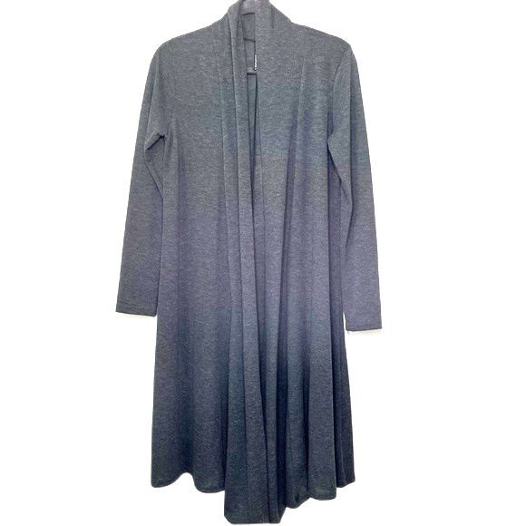 Rags & Couture Open Front Drape Cardigan Gray Size Small - Picture 2 of 10